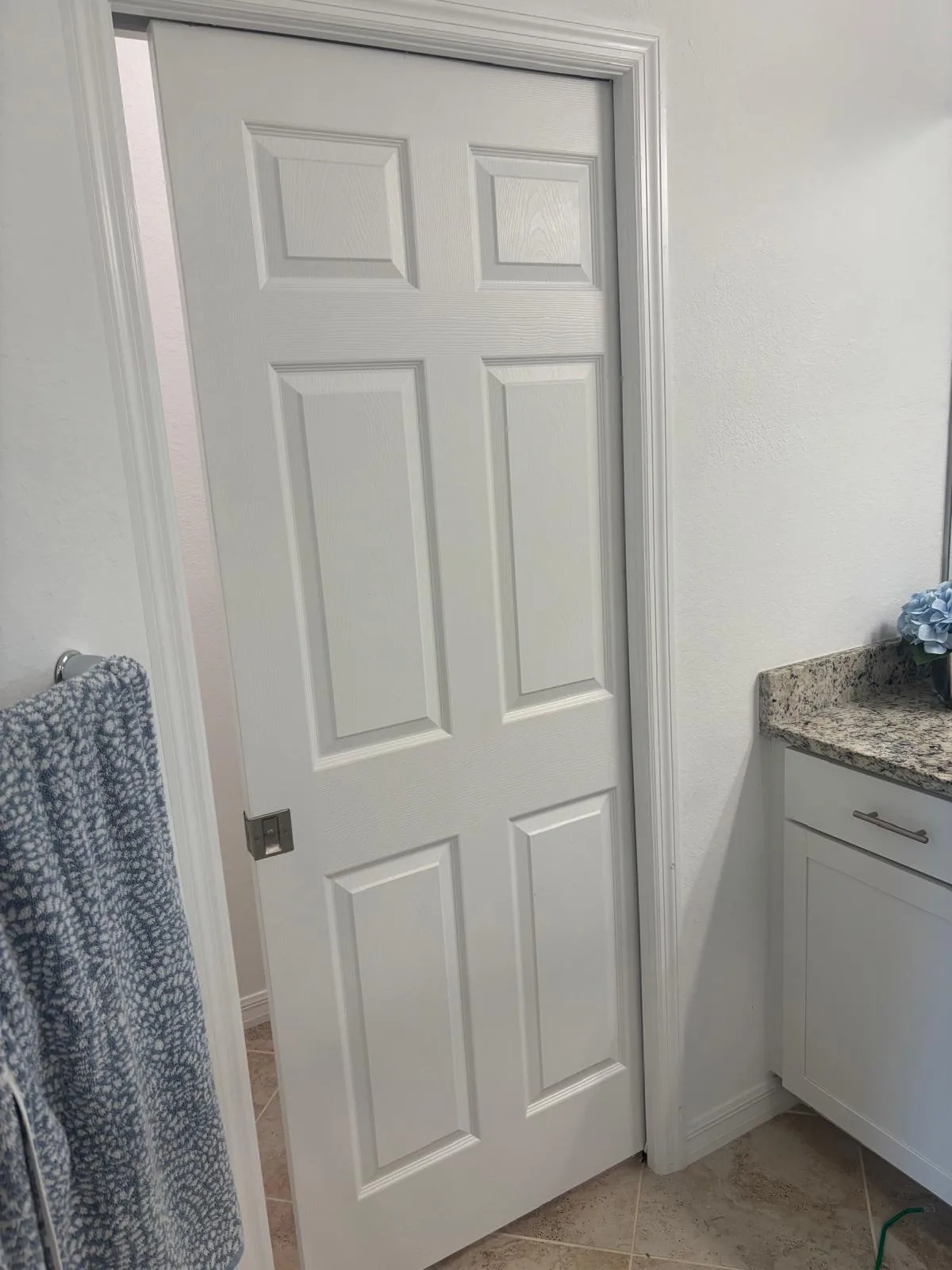 Pocket door sliding smoothly after repair and alignment