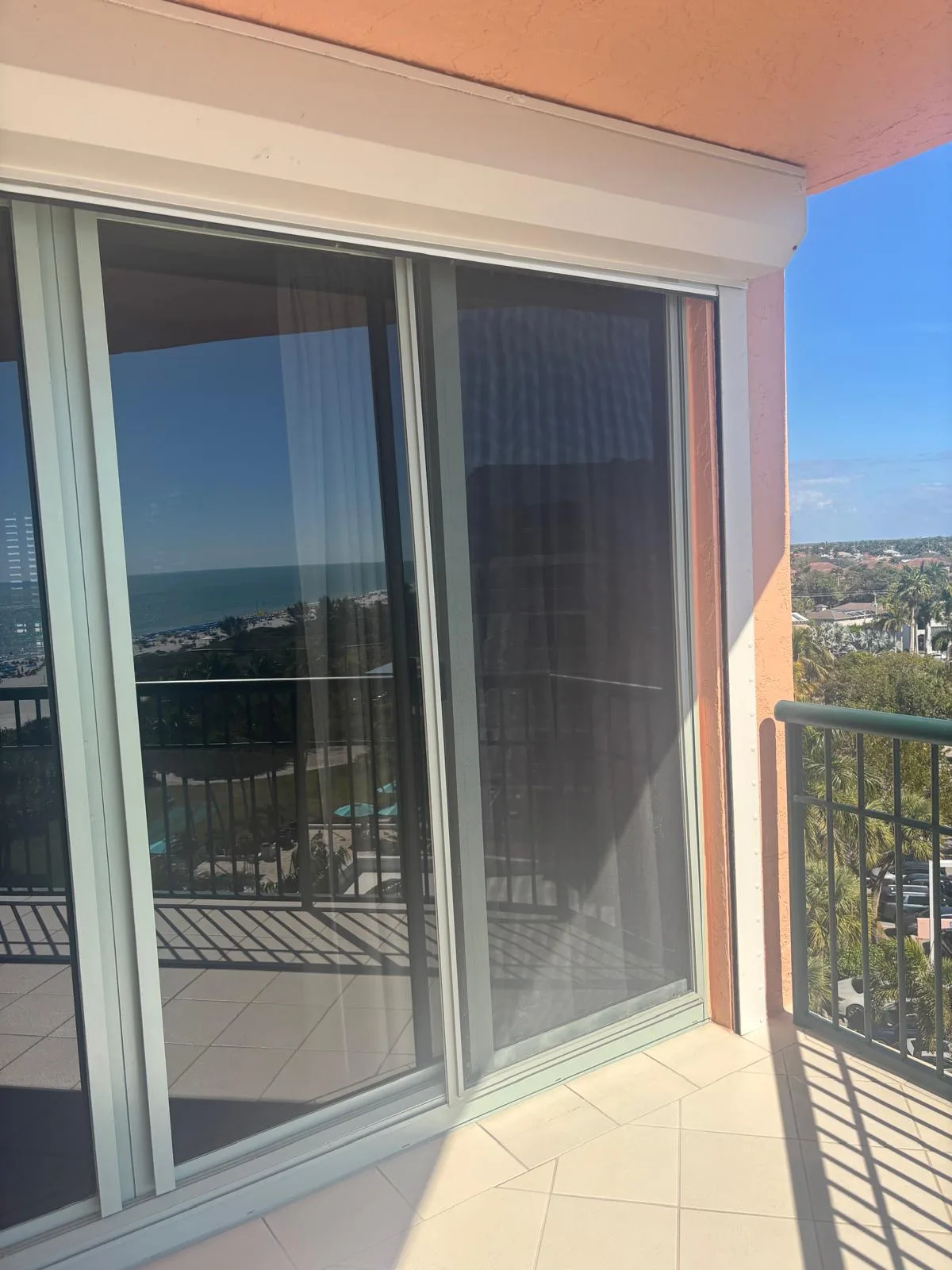 Professional screen door repair with warranty documentation